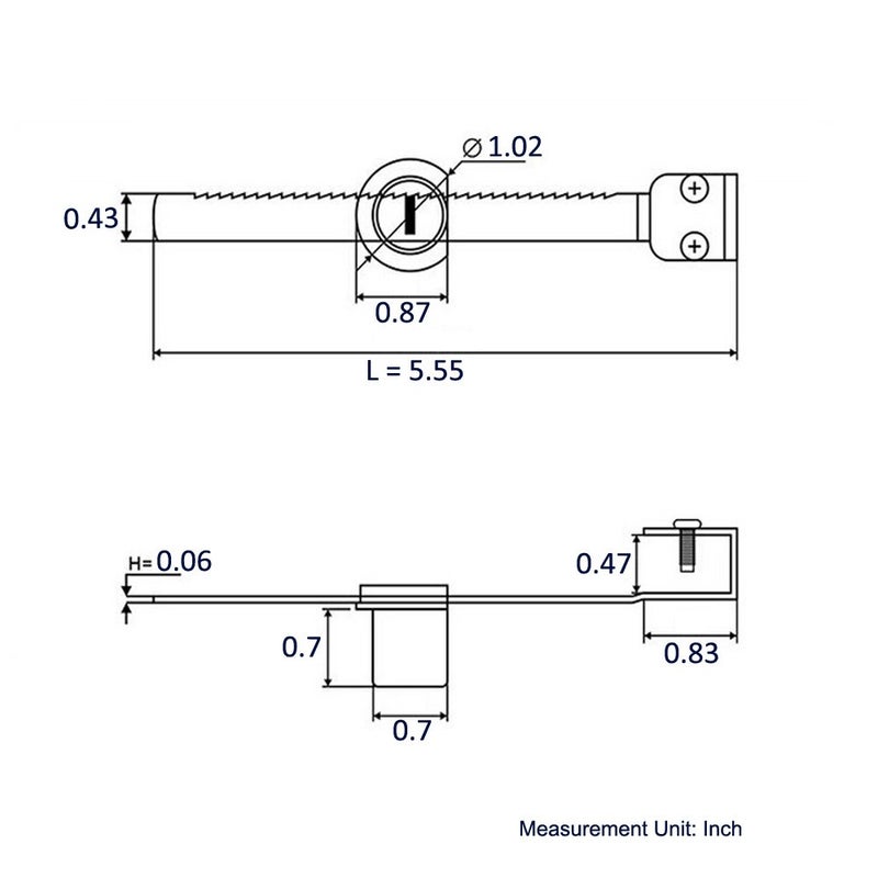WOOCH Sliding Glass Door Ratchet Lock with Chrome Finish, Keyed Alike Showcase Display - 8 Pack - Image 2
